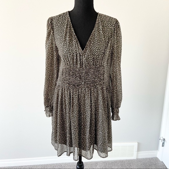 Zara Chiffon Polka Dots Tunics  Mini Dress - Picture 1 of 15
